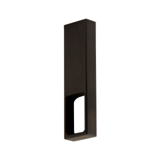 Center bracket square for tube 25 x 15 mm stainless steel black