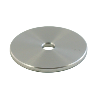 Ornamental disk rosette 17 mm satin stainless steel