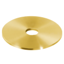 Ornamental disk rosette 17 mm polished brass