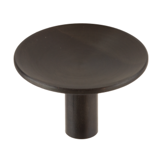 Furniture knob stainless steel Tondo ES D=33 mm stainless steel black