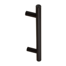 Door handle Push handle stainless steel black TG 8001 SO G=300 mm Ø=25 mm