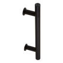 Door handle Push handle stainless steel black TG 8001 SO G=300 mm Ø=25 mm
