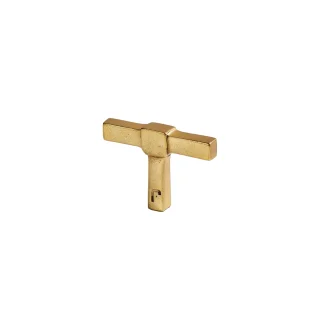 Furniture knob Jolie CROSS Brass Handcrafted Aged Gold