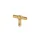 Furniture knob Jolie CROSS Brass Handcrafted Aged Gold