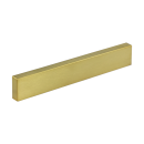 Stainless steel furniture handle with recessed grip CUBE R2 stainless steel PVD matt brass 352 mm