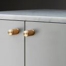 Furniture knob (pair) BUSTER + PUNCH - CROSS Brass
