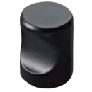Möbelknopf Riff 21 mm Messing schwarz beschichtet