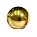 Möbelknopf "BALL 200"   D=14 mm, Messing poliert