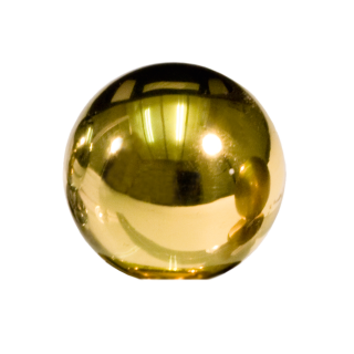 Möbelknopf BALL 200   D=19 mm, Messing poliert