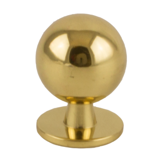 Möbelknopf Ball 74 20 mm Messing poliert