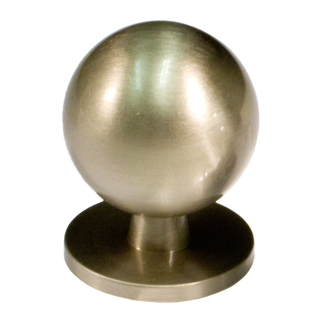 Möbelknopf Ball 74 20 mm Messing matt vernickelt