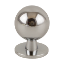 Möbelknopf Ball 74 20 mm Messing chrom poliert