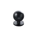 Möbelknopf Ball 74 25 mm Messing schwarz beschichtet