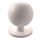 Möbelknopf Ball 74 25 mm Messing weiß beschichtet