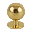 Möbelknopf Ball 74 30 mm Messing poliert