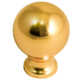 Möbelknopf Ball-S 25 mm Messing poliert