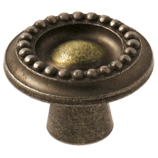 Möbelknopf Antique 1 30 mm Messing Bronze Antique