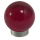 Möbelknopf Glases Ball 25 mm Edelstahl poliert dunkelrot