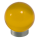 Möbelknopf Glases Ball 25 mm Edelstahl poliert gelb