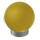 Möbelknopf Glases Ball 25 mm Edelstahl matt gelb