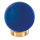 Möbelknopf Glases Ball 25 mm Messing matt dunkelblau