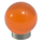 Möbelknopf Glases Ball 30 mm Edelstahl poliert orange