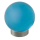 Möbelknopf Glases Ball 30 mm Edelstahl matt hellblau