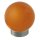 Furniture knob glass ball 30 mm stainless steel matt orange
