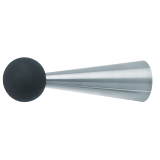 Coat hook "Cone 58 G" G=39 mm, stainless steel/rubber