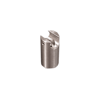 Stainless steel SOCKET 20 x 34 mm for rod 12 mm polished stainless steel
