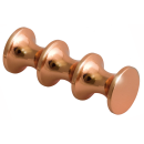 Coat hook brass SPACE 69 mm polished copper-plated brass