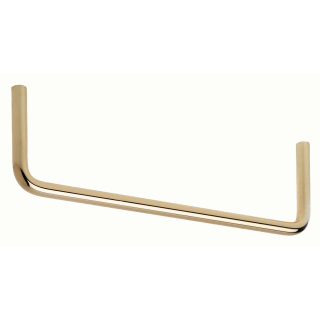 U-shaped coat hanger, D=14 mm G=380 mm, polished brass