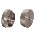 Pair of rod bearings, RD=22 mm, satin stainless steel