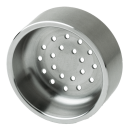 Ventilation "Open-Line 3", D=50 mmperforation 2.5 mm, satin stainless steel