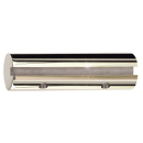 Pair of glass plate supports 59.6 G=120 mm, polished stainless steel