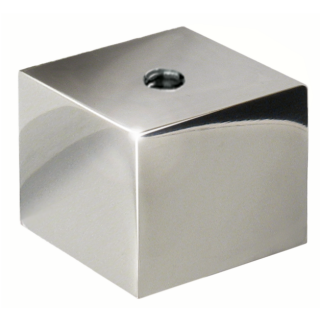 Spacer DISTANZ-CUBE-H polished stainless steel, 50/40 mm