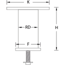 Barkonsole Edelstahl gerade SOLID E1