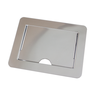 Table connection panel table tank type A, without brush profile glossy chrome