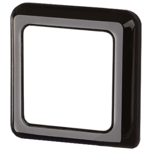Clip-Abdeckrahmen, schwarz,  1-fach, für ZYP-Geräteeinsätze