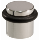 Door stopper floor Boxx 1 with rubber 44 mm polished stainless steel