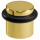 Door stopper floor Boxx 1 with rubber 44 mm polished brass