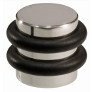 Door stopper floor Boxx 2 with rubbers 44 mm polished stainless steel
