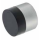 Doorstop wall 1361.4A with black rubber 25 mm