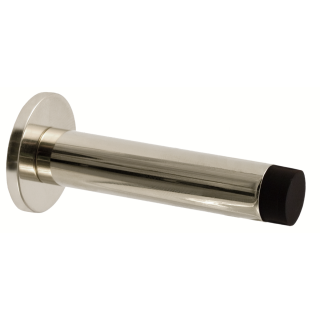 Doorstop wall Metric W with rubber stainless steel 132 mm polished stainless steel