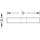 TMR Distanzscheibe Edelstahl matt D=30 mm H=2 mm