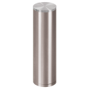 Table leg stainless steel Tubular X for wood Height up to 400 mm Standard Ø 80 mm Single leg