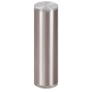 Stainless steel table base Tubular X for glass Height up to 740 mm Standard Ø 50 mm Single base