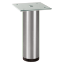 Table base TUBULAR, D50/H450 mm satin stainless steel, PVC edging