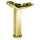 Furniture leg brass Piedino MS 120 mm polished brass