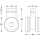 Design-Lenkrolle "EXTREMO"  Edelstahl matt, mit Laufringen